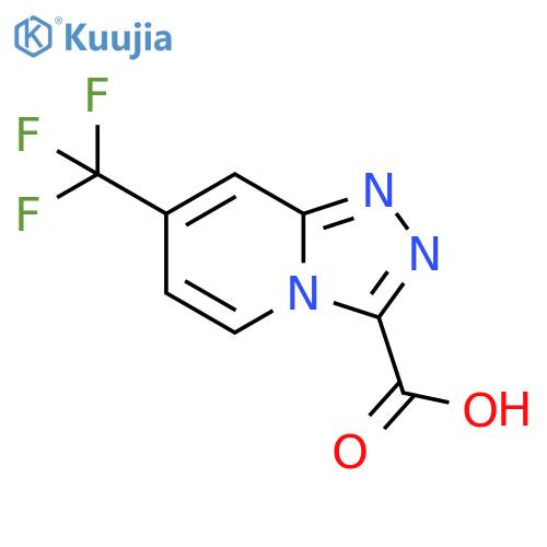 7-(trifluoromethyl)-[1,2,4]triazolo[4,3-a]pyridine-3-carboxylic acid structure