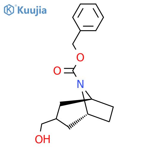 benzyl exo-3-(hydroxymethyl)-8-azabicyclo[3.2.1]octane-8-carboxylate structure