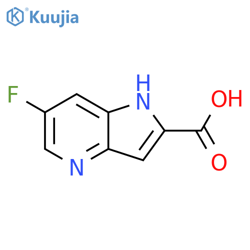 6-fluoro-1H-pyrrolo[3,2-b]pyridine-2-carboxylic acid structure