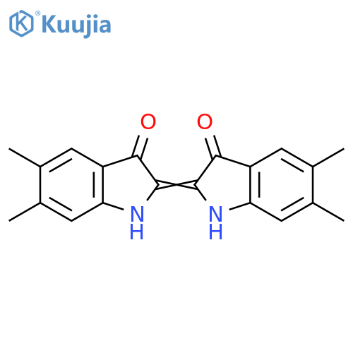 3H-Indol-3-one,2-(1,3-dihydro-5,6-dimethyl-3-oxo-2H-indol-2-ylidene)-1,2-dihydro-5,6-dimethyl- structure