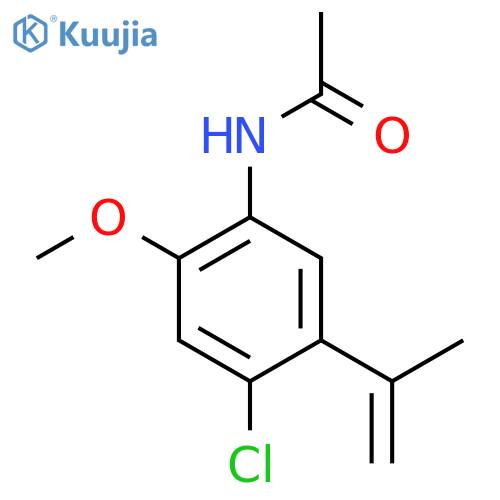 N-[4-Chloro-2-methoxy-5-(1-methylethenyl)phenyl]acetamide structure
