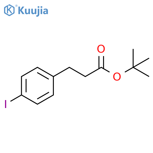 tert-butyl 3-(4-iodophenyl)propanoate structure