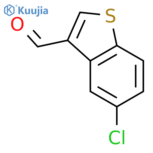 5-Chlorobenzobthiophene-3-carboxaldehyde structure