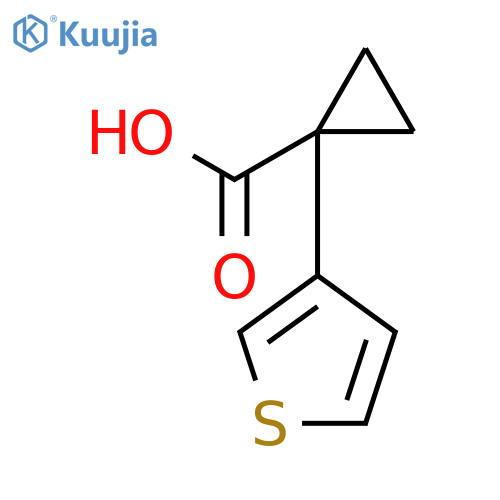 1-(thiophen-3-yl)cyclopropane-1-carboxylic acid structure