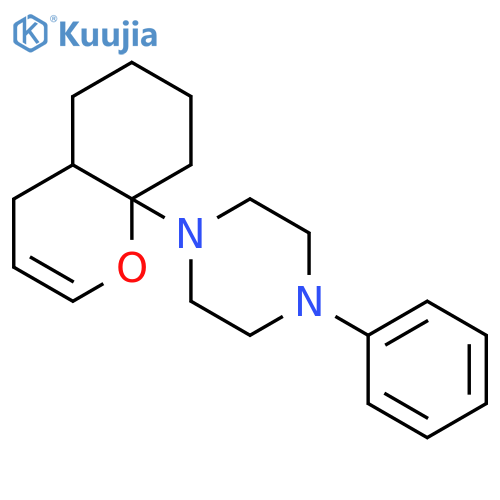 Piperazine,1-(4,4a,5,6,7,8-hexahydro-8aH-1-benzopyran-8a-yl)-4-phenyl- structure