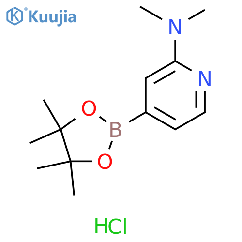 2-(Dimethylamino)pyridine-4-boronic acid pinacol ester hydrochloride structure