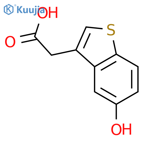 Benzo[b]thiophene-3-aceticacid, 5-hydroxy- structure