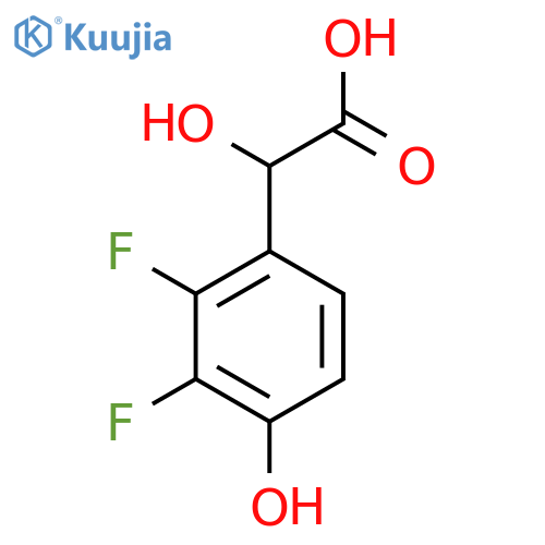 2,3-Difluoro-4-hydroxymandelic acid structure