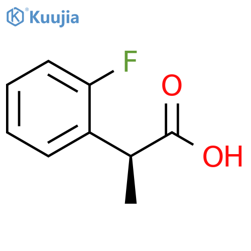 Benzeneacetic acid, 2-fluoro-α-methyl-, (αS)- structure