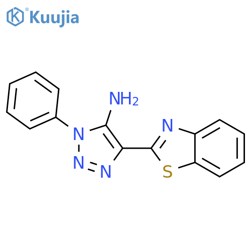 4-(1,3-benzothiazol-2-yl)-1-phenyl-1H-1,2,3-triazol-5-amine structure