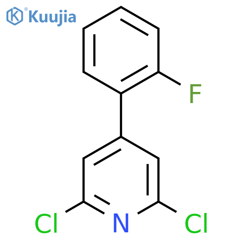 2,6-Dichloro-4-(2-fluorophenyl)pyridine structure