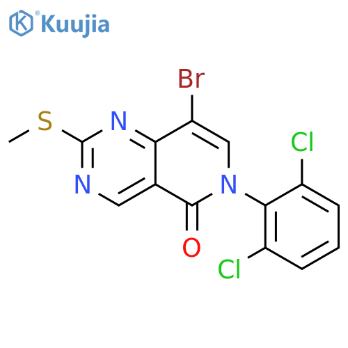 Pyrido[4,3-d]pyrimidin-5(6H)-one, 8-bromo-6-(2,6-dichlorophenyl)-2-(methylthio)- structure