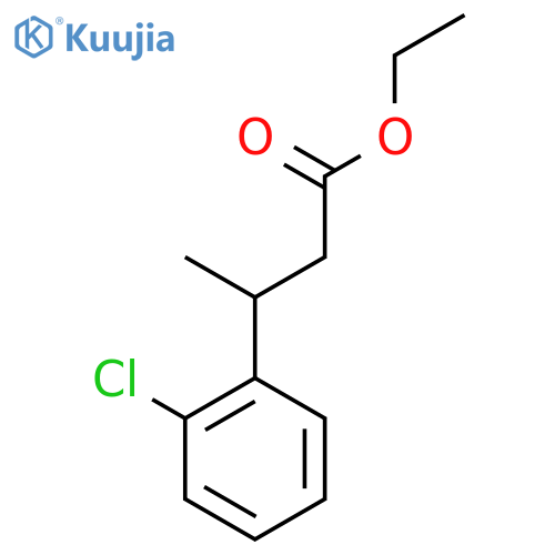 Ethyl 3-(2-chlorophenyl)butanoate structure