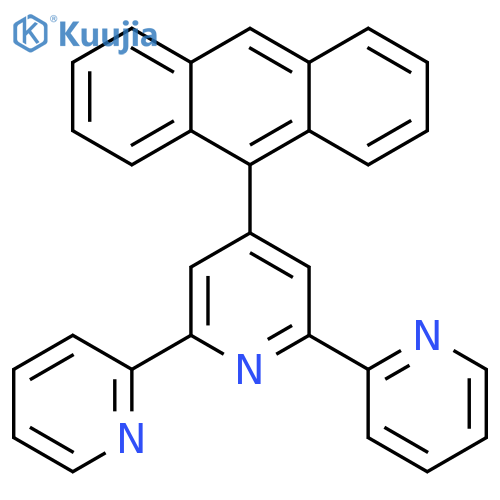 4'-anthracen-9-yl-2,2':6',2''-terpyridine structure