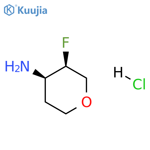 cis-3-fluorooxan-4-amine hydrochloride structure