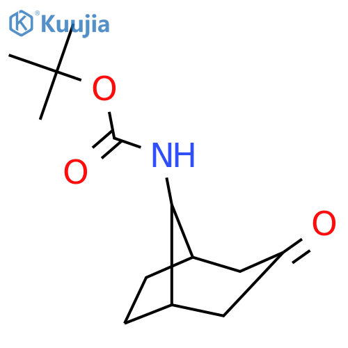 tert-butyl N-(3-oxo-8-bicyclo[3.2.1]octanyl)carbamate structure