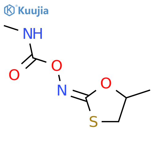 1,3-Oxathiolan-2-one,5-methyl-, O-(methylcarbamoyl)oxime (7CI,8CI) structure