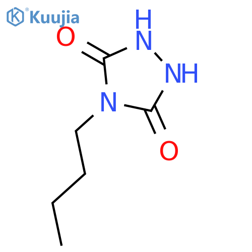 1,2,4-Triazolidine-3,5-dione, 4-butyl- structure