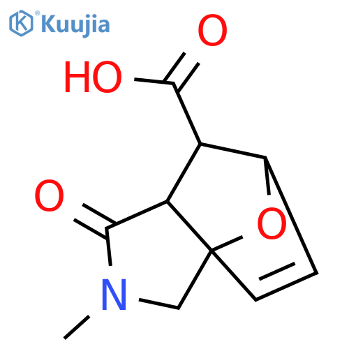 2-methyl-1-oxo-1,2,3,6,7,7a-hexahydro-3a,6-epoxyisoindole-7-carboxylic acid structure