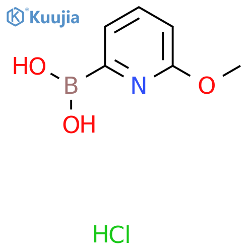 2-Methoxypyridine-6-boronic acid hydrochloride structure