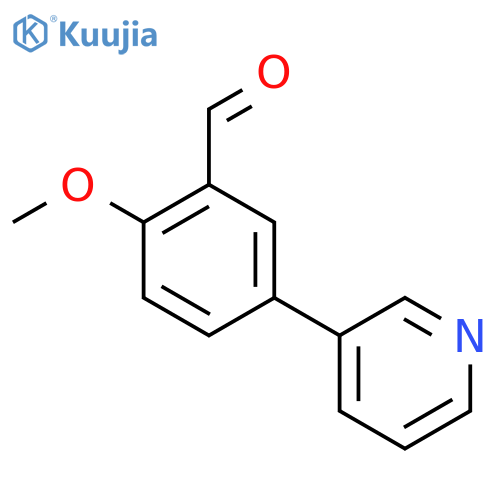 2-methoxy-5-(pyridin-3-yl)benzaldehyde structure