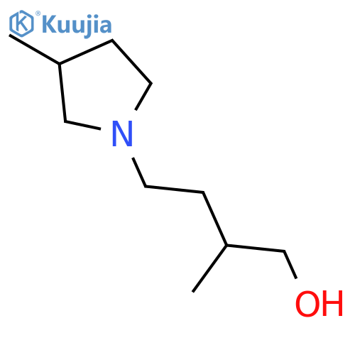 2-Methyl-4-(3-methyl-1-pyrrolidinyl)-1-butanol structure