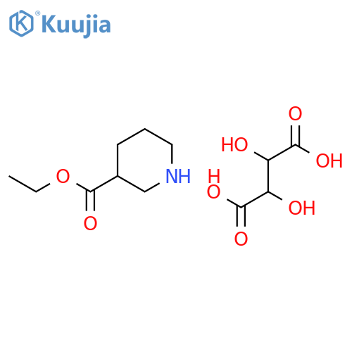 (S)-Ethyl nipecotate D-tartrate structure