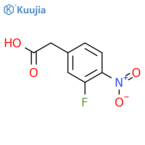 2-(3-Fluoro-4-nitrophenyl)acetic acid structure