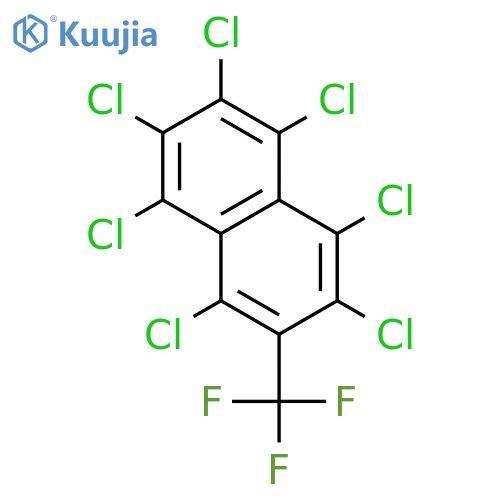Naphthalene, 1,2,3,4,5,6,8-heptachloro-7-(trifluoromethyl)- structure