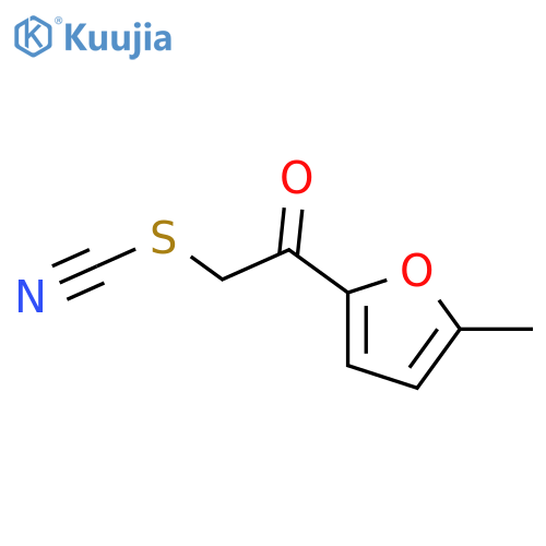 2-(5-Methyl-2-furyl)-2-oxoethyl thiocyanate structure