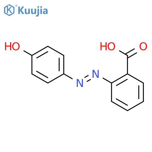 2-(4-Hydroxyphenylazo)benzoic acid structure