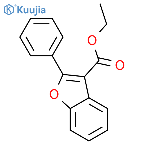 3-Benzofurancarboxylic acid, 2-phenyl-, ethyl ester structure