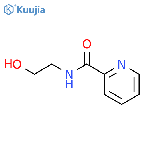 N-(2-Hydroxyethyl)pyridine-2-carboxamide structure