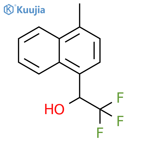 2,2,2-trifluoro-1-(4-methylnaphthalen-1-yl)ethan-1-ol structure