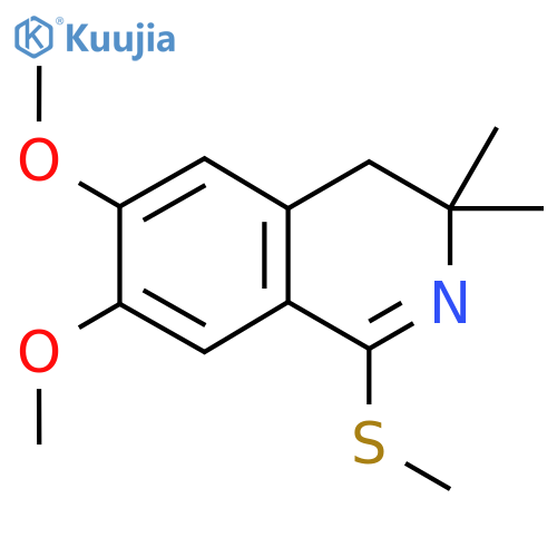 6,7-Dimethoxy-3,3-dimethyl-1-methylsulfanyl-3,4-dihydro-isoquinoline structure