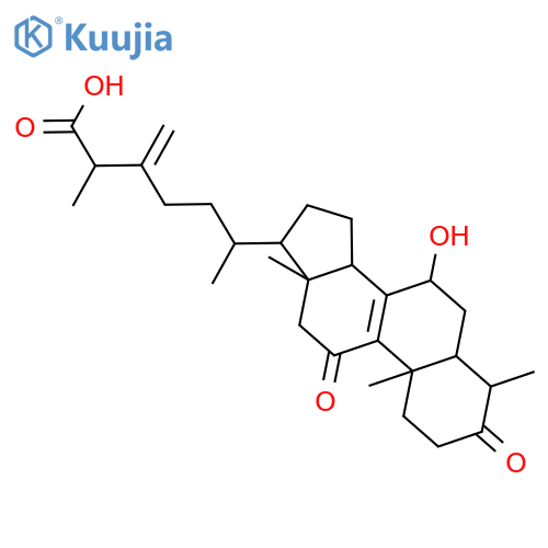 Ergosta-8,24(28)-dien-26-oicacid, 7-hydroxy-4-methyl-3,11-dioxo-, (4a,5a,7b,25S)- structure