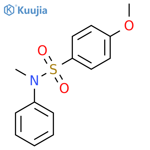 Benzenesulfonamide,4-methoxy-N-methyl-N-phenyl- structure