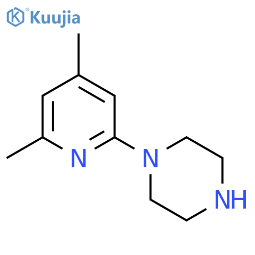 1-(4,6-Dimethylpyridin-2-yl)piperazine structure