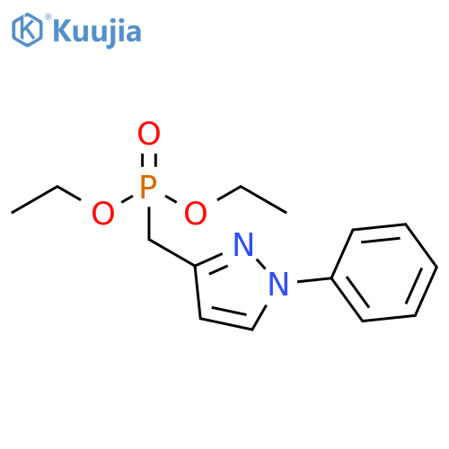 Phosphonic acid, [(1-phenyl-1H-pyrazol-3-yl)methyl]-, diethyl ester structure
