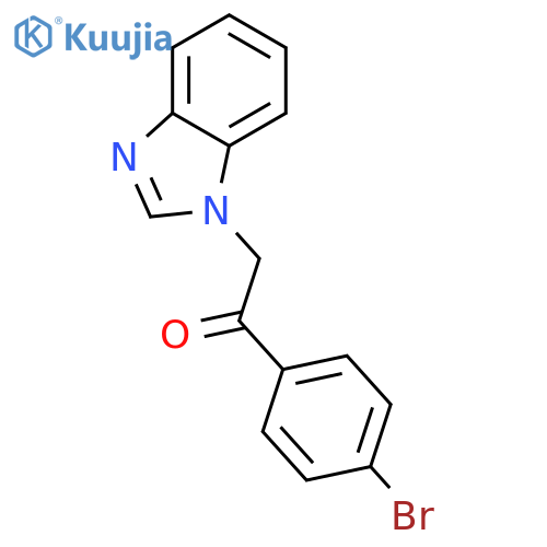 2-(1H-benzimidazol-1-yl)-1-(4-bromophenyl)ethanone structure