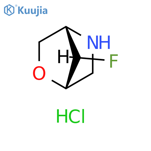 (1S,4S)-7-fluoro-2-oxa-5-azabicyclo[2.2.1]heptane;hydrochloride structure