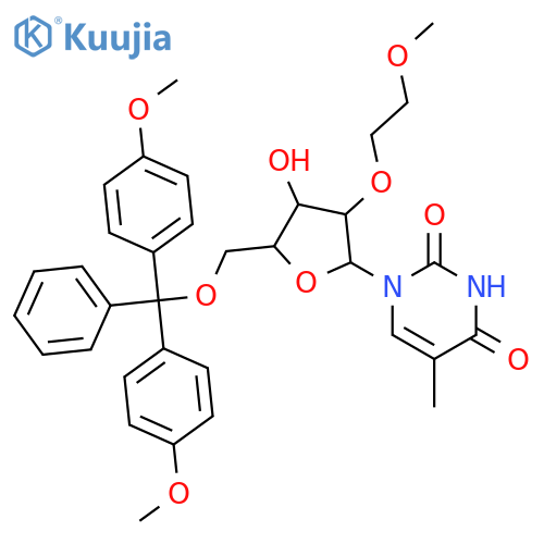 5'-O-DMT-2'-O-(2-methoxyethyl)-5-methyluridine structure