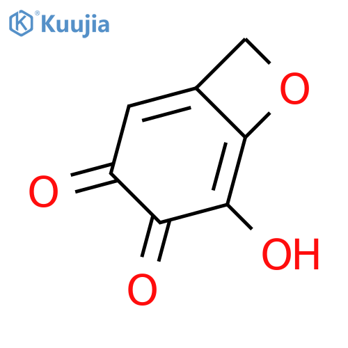 5-Hydroxy-7-oxabicyclo[4.2.0]octa-1,5-diene-3,4-dione structure
