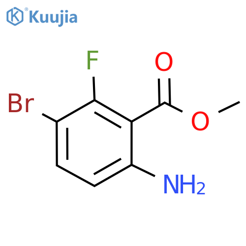 Methyl 6-amino-3-bromo-2-fluorobenzoate structure