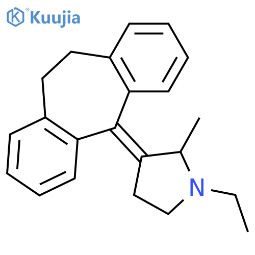 3-(10,11-Dihydro-5H-dibenzo[a,d][7]annulen-5-ylidene)-1-ethyl-2-methylpyrrolidine structure