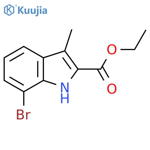 Ethyl 7-bromo-3-methyl-1H-indole-2-carboxylate structure