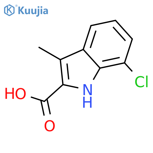 7-Chloro-3-methyl-1H-indole-2-carboxylic acid structure