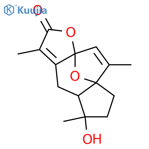 1,8-Epoxy-4-hydroxy-7(11),9-guaiadien-12,8-olide; (1β,4α,5α,8S)-form structure
