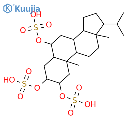 20-Methylpregnane-2,3,6-triol; (2β,3α,5α,6α)-form, Trisulfate structure