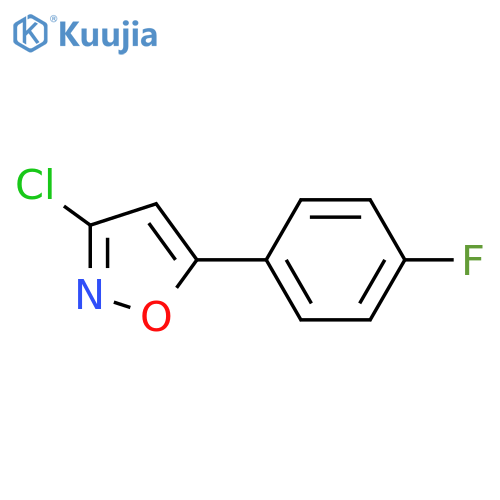 Isoxazole, 3-chloro-5-(4-fluorophenyl)-  structure